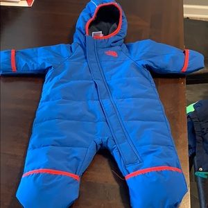 The North Face snow suit 3-6 months